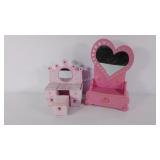 Two doll vanities
