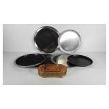 Kitchenwares,  brass and copper double candle