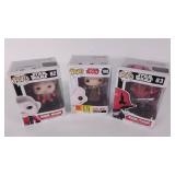 Three Star Wars Funko Pops, new in box