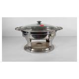 Oval stainless chafing dish