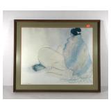 R. C. Gorman print, framed and double matted with