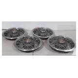 Set of 4 Chevy 14" Hub Caps, wire spoke style,