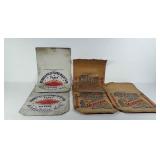 6 Early Paper Floor Bags, 24 1/2# bags, condition
