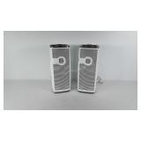Holmes aer1 air filters, 16" tall, both power on