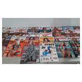 Playboy magazines, thirty seven issues from the