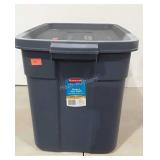 Rubbermaid 18 gallon Storage Tote, blue color