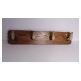 Mounted deer hoof rack,  42" long