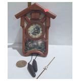 Thomas Kinkade Timeless memories cuckoo clock,
