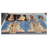 Pin Up Girl 6 posters.  Artists Ben-Hur Baz,