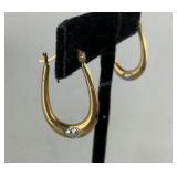 10k yellow gold earrings 1.13grams tested