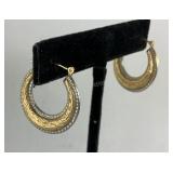 14k yellow gold earrings tested 1.68 grams