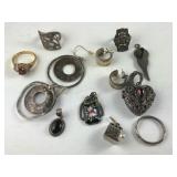 Sterling silver jewelry, 55.23grams includes