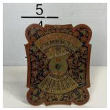 28 year brass perpetual calendar 1953-1980