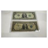 1957A silver certificate and a 1963B Barr note