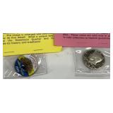 Two Kennedy halves, 1977 S and state collector