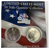 Michigan 26th state quarter collection