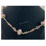 Italian Millefiori Style Beaded Necklace,