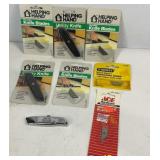 Knife blades and utility knives