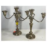 Gotham sterling silver weighted candle sticks