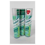Three cans Batiste instant hair refresh dry