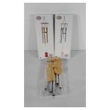 Two new in box wind chimes,  natural and stained