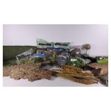 Group of moss and natural bark and burlap, great