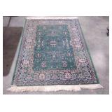 Rug, 46 x 64" green tones