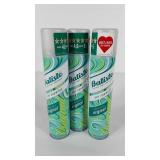 Three cans Batiste instant hair refresh dry