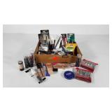 Cosmetics, lipstick, concealer, pencils, mascara,