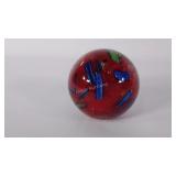 Handmade art glass paper weight
