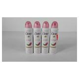 Dove antiperspirant,  four 150 ml cans, seller