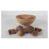 Silsal Ceramics 8" bowl filled with colorful