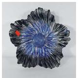Art Glass Decor Bowl, Floral Pedal Design about