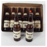 8 Old Export Beer Bottles, with paper labels,