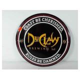 Metal beer advertising sign, DuClaw Brewing