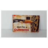 Metal beer advertising sign, Guinness, 17" × 11"
