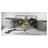 Home and Garden decor, planters, bird feeder
