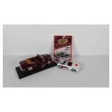 Cars, replica cars, carded die cast Ford truck,