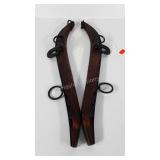 Pair of horse hames, 25"
