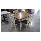 Dining table and three chairs