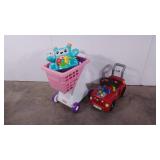 Group of interactive kids toys