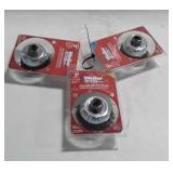 Tools, Three 3" Crimped Wire Cup Brushes, new
