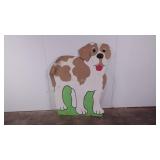 Really cute St. Bernard wood cut- out,  39 x 53,
