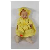 Early composite doll, sleeping eyes and open