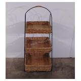 Three tier basket stand,  43" tall