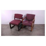 Two conference style chairs