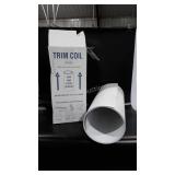 Trim Coil of Aluminum Flashing, white color, 24"