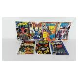 Marvel comic books, includes Daredevil, Iceman,