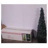 Ivy topiary tree,  half of the lights work,