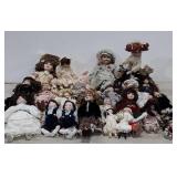 Collection of Dolls, small to bigger size,
